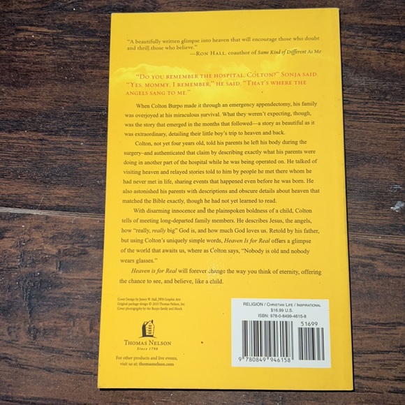 Heaven Is For Real Book - Picture 4 of 5